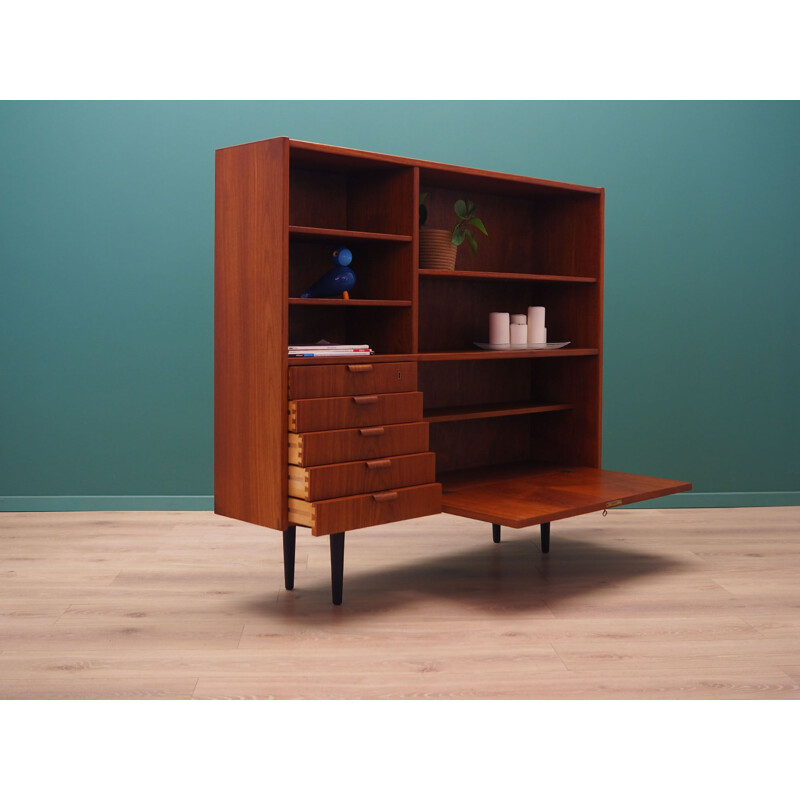 Vintage Teak bookcase by Carlo Jensen & Hundevad, Danish 1970s