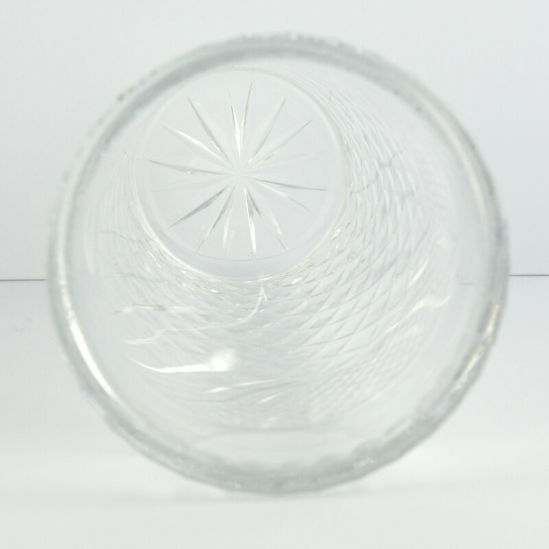 Vintage Crystal vase from Huta Szkła Hortensja & Piotrków Trybunalski, Poland 1970s