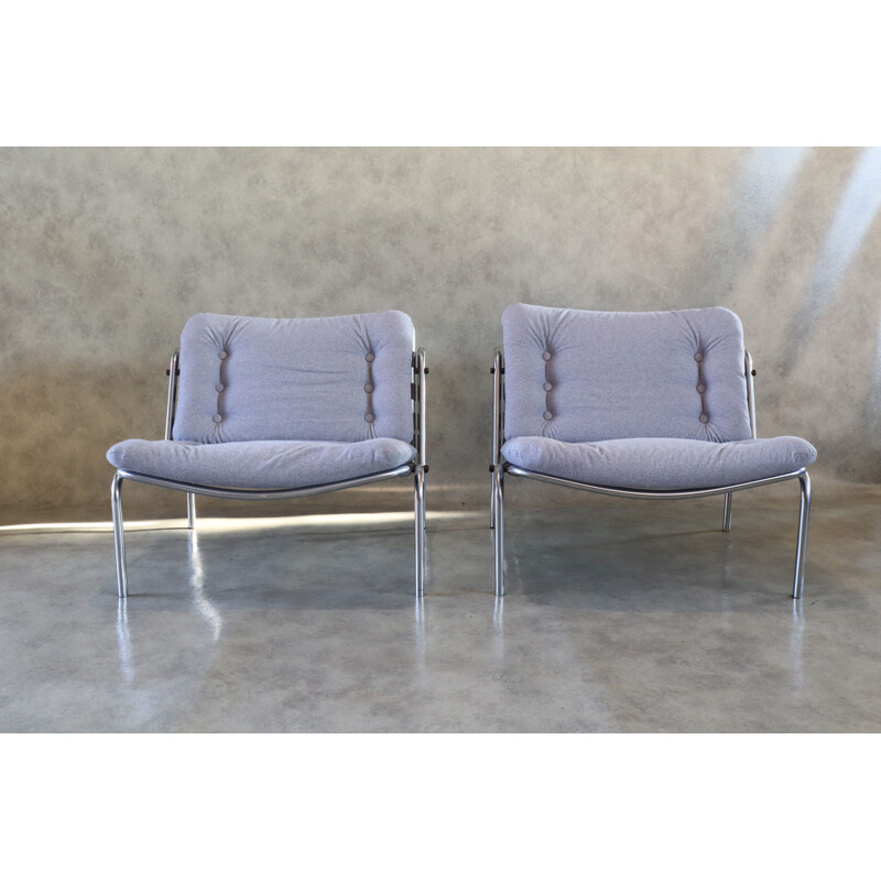 Pair of vintage Kyoto Armchairs By Martin Visser for T Spectrum, Japan 1960s
