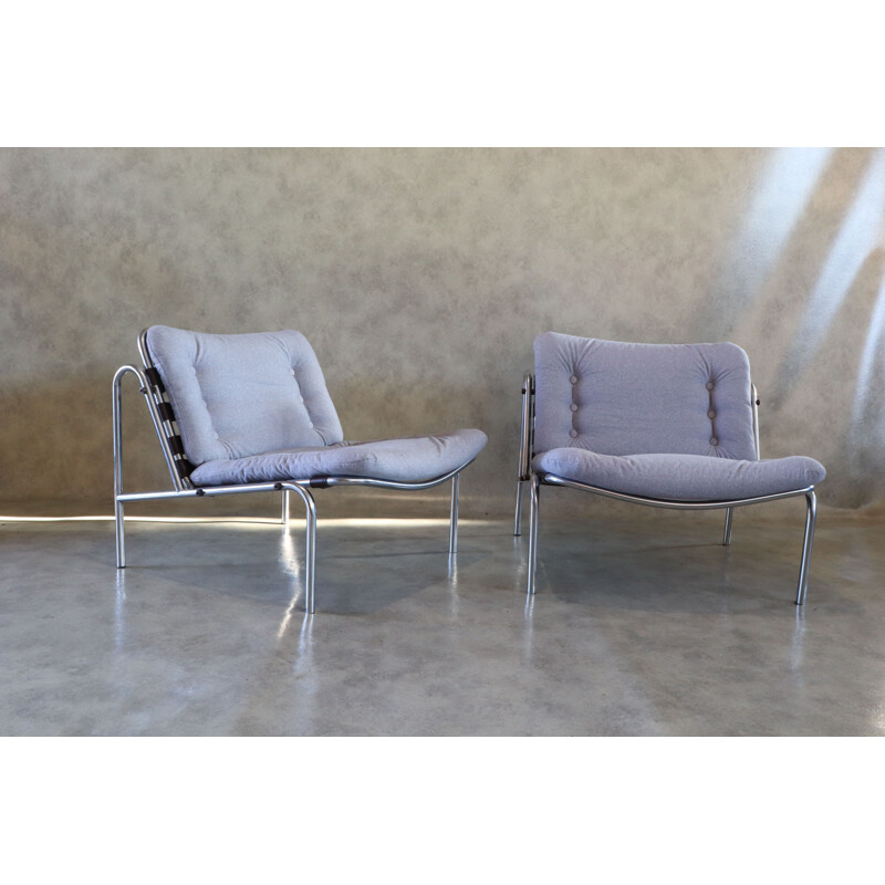 Pair of vintage Kyoto Armchairs By Martin Visser for T Spectrum, Japan 1960s