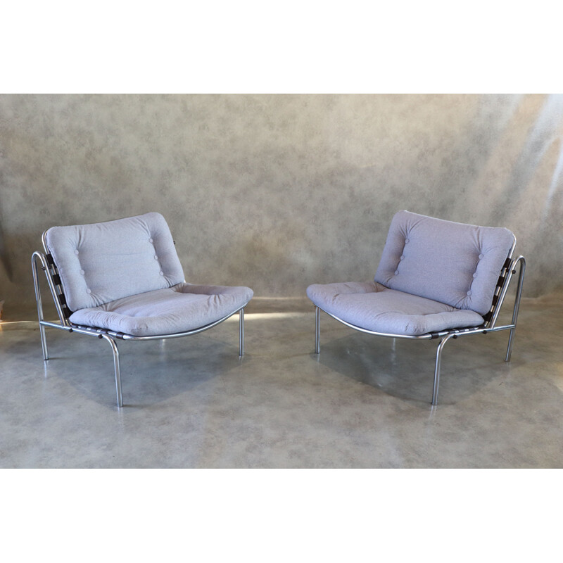 Pair of vintage Kyoto Armchairs By Martin Visser for T Spectrum, Japan 1960s