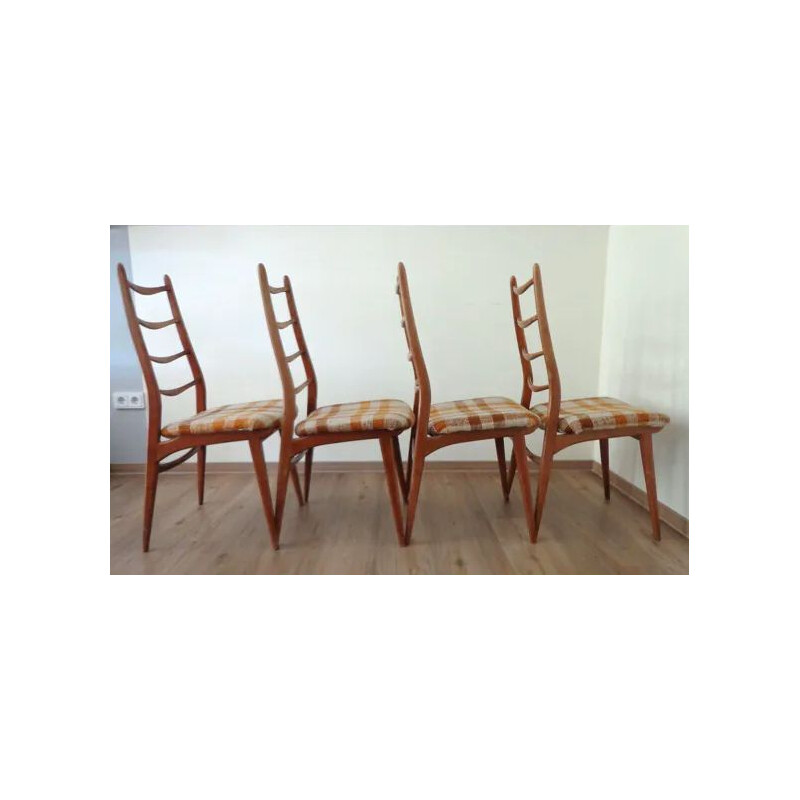 Set of 4 vintage Teak dining chairs from Habeo, Germany 1960s