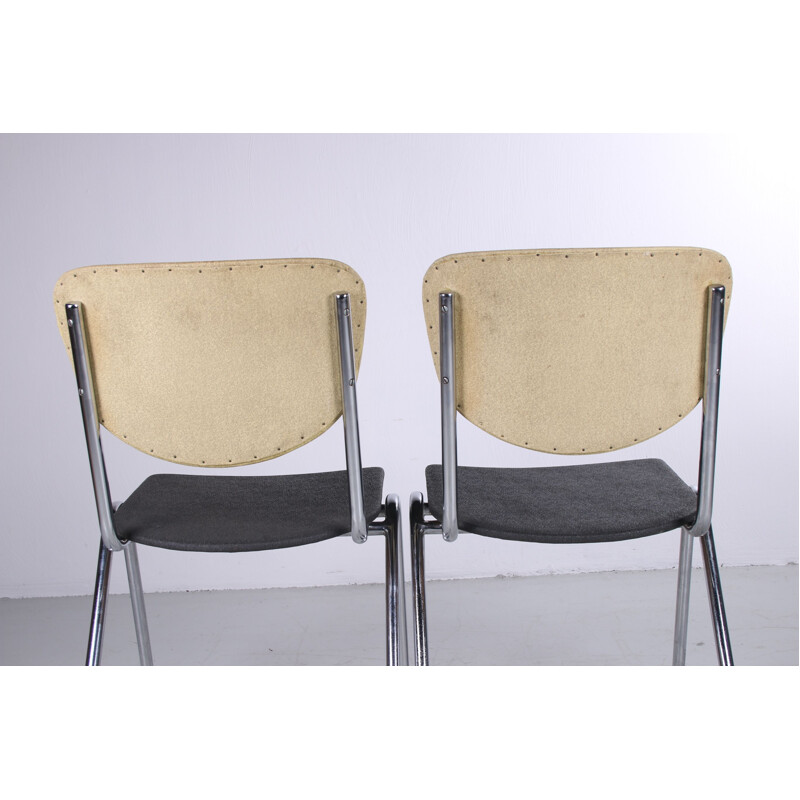 Pair of vintage gispen kitchen chairs 1960s