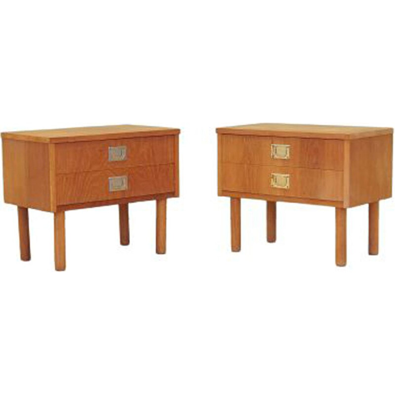 Pair of vintage bedside cabinets, Denmark 1970s