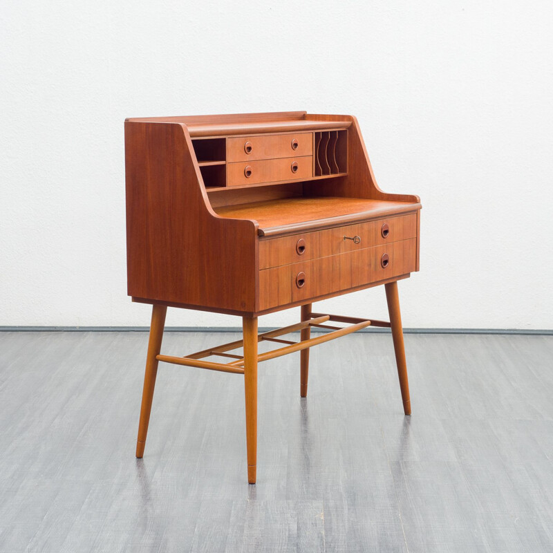 Vintage teak secretaire by AB Bröderna Gustafssons, Scandinavia 1960