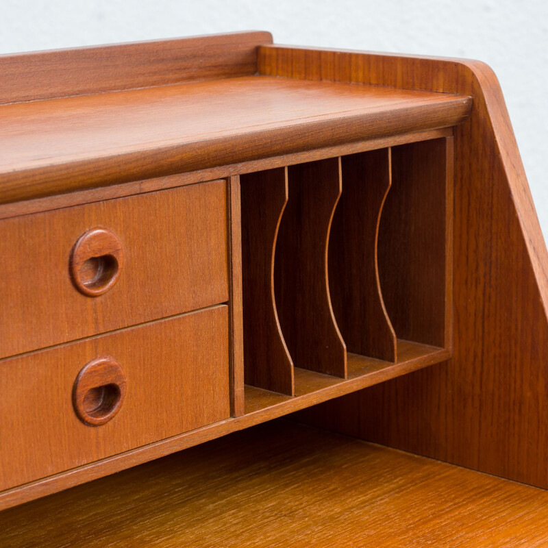 Vintage teak secretaire by AB Bröderna Gustafssons, Scandinavia 1960