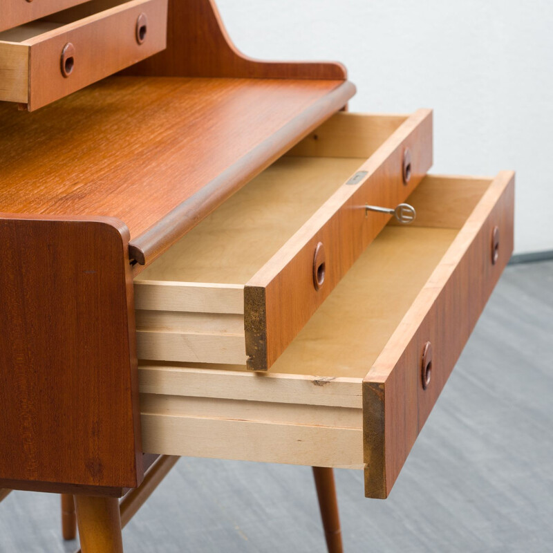 Vintage teak secretaire by AB Bröderna Gustafssons, Scandinavia 1960