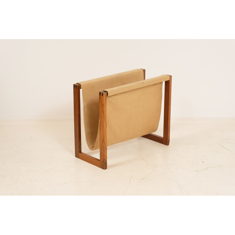 Vintage rosewood magazine rack, Denmark 1960