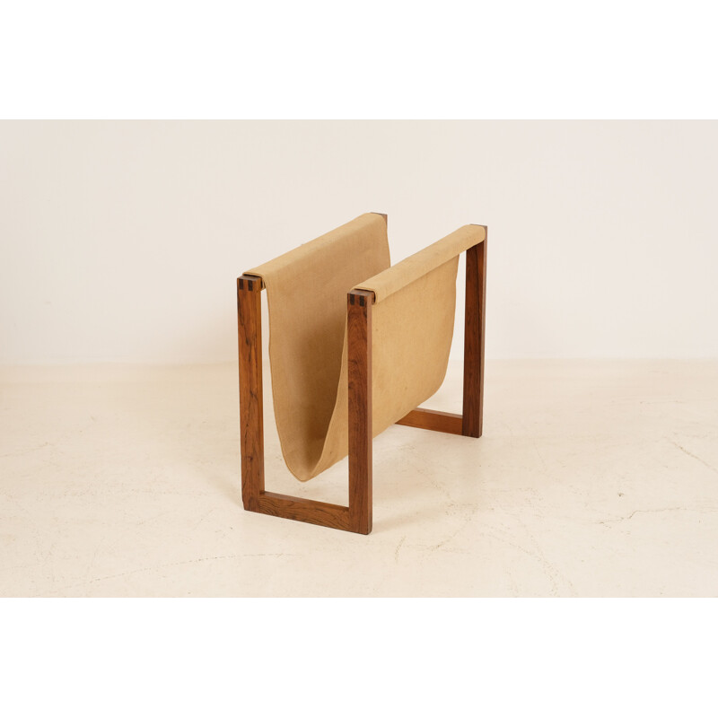 Vintage rosewood magazine rack, Denmark 1960