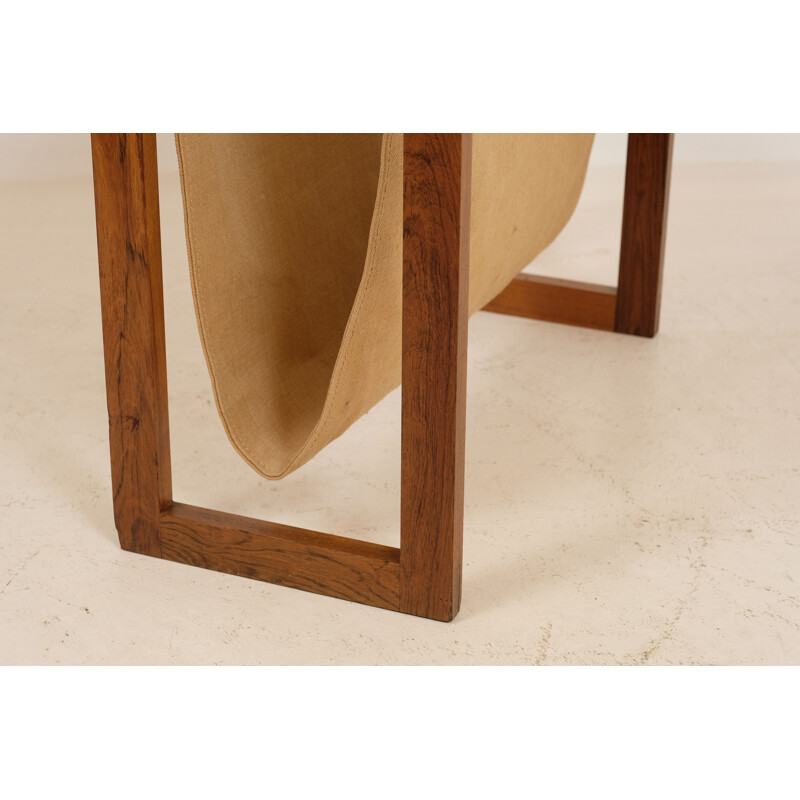 Vintage rosewood magazine rack, Denmark 1960