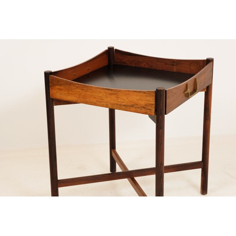 Vintage removable rosewood side table, Denmark 1960