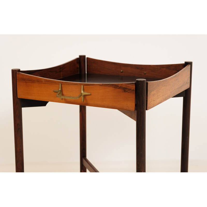 Vintage removable rosewood side table, Denmark 1960