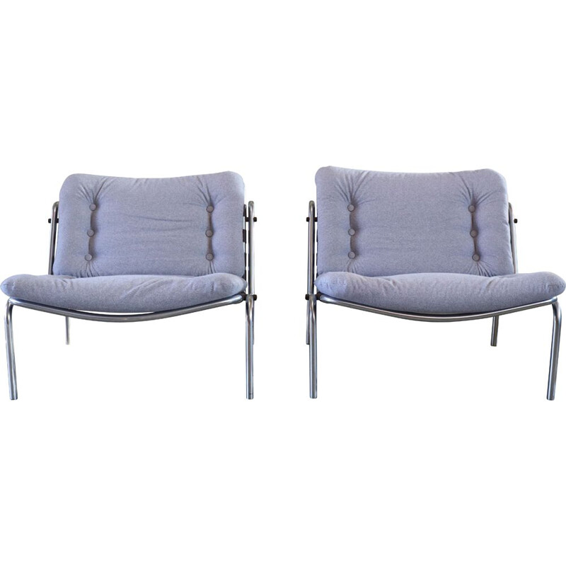 Pair of vintage Kyoto Armchairs By Martin Visser for T Spectrum, Japan 1960s