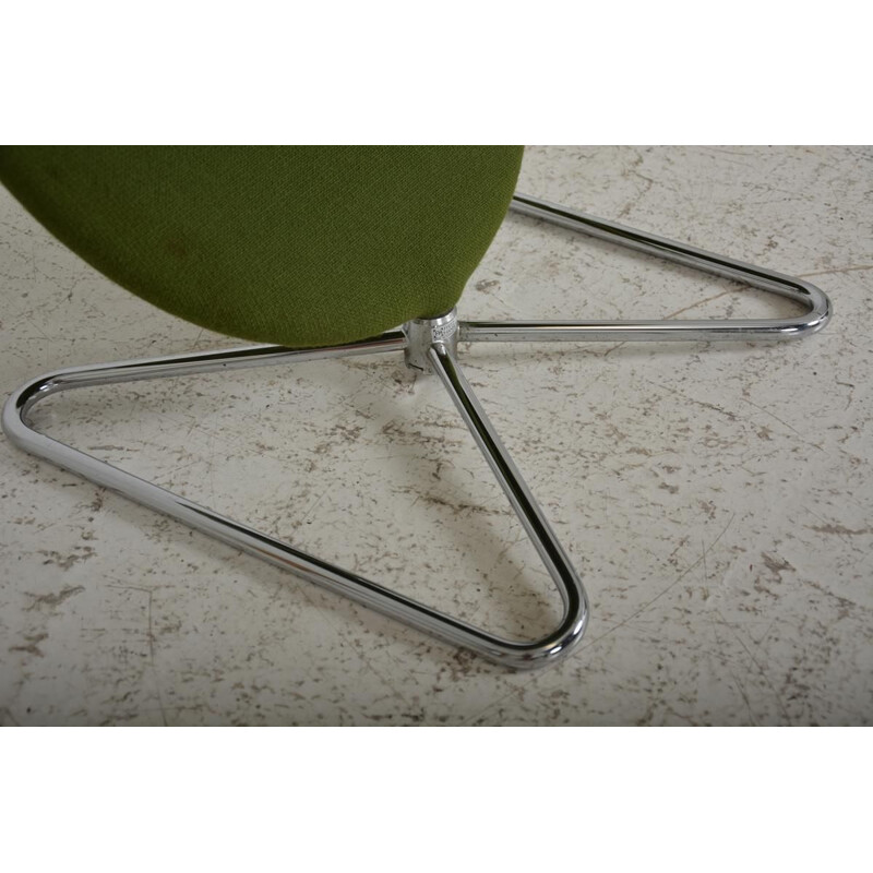 Lot of 4 vintage luxury chairs "System 123" by Fritz Hansen by Verner Panton, Denmark 1980
