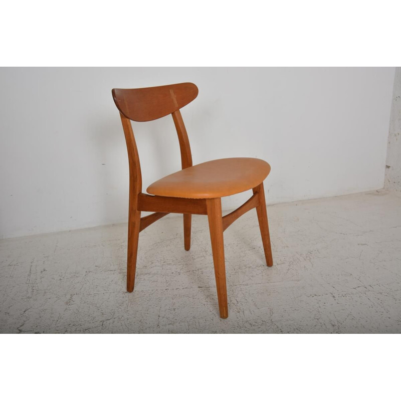 Set of 6 vintage chairs CH30 by Hans Wegner for Carl Hansen & Son