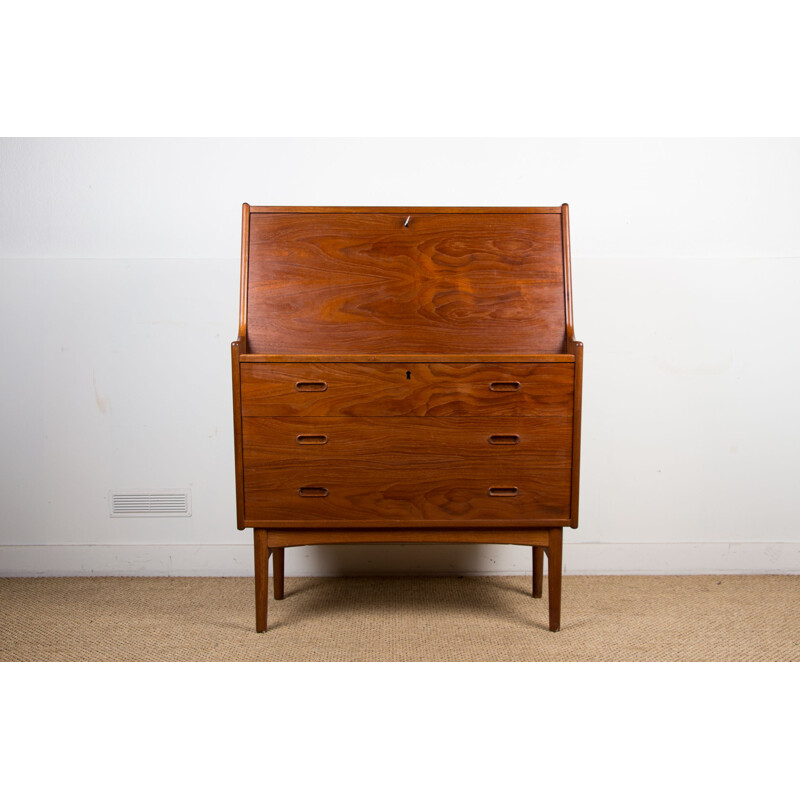 Vintage teak secretary model 37 by Arne Wahl Iversen for Vinde Mobelfabrik, Denmark 1960