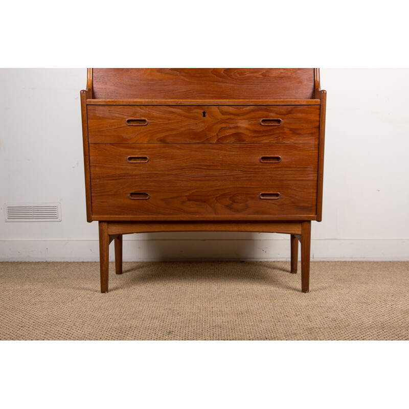 Vintage teak secretary model 37 by Arne Wahl Iversen for Vinde Mobelfabrik, Denmark 1960