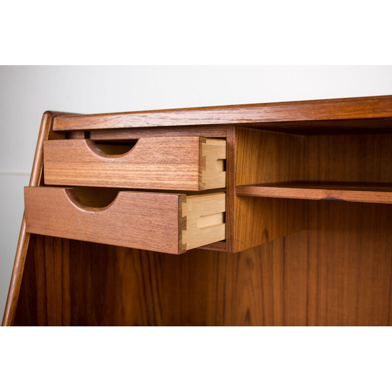 Vintage teak secretary model 37 by Arne Wahl Iversen for Vinde Mobelfabrik, Denmark 1960