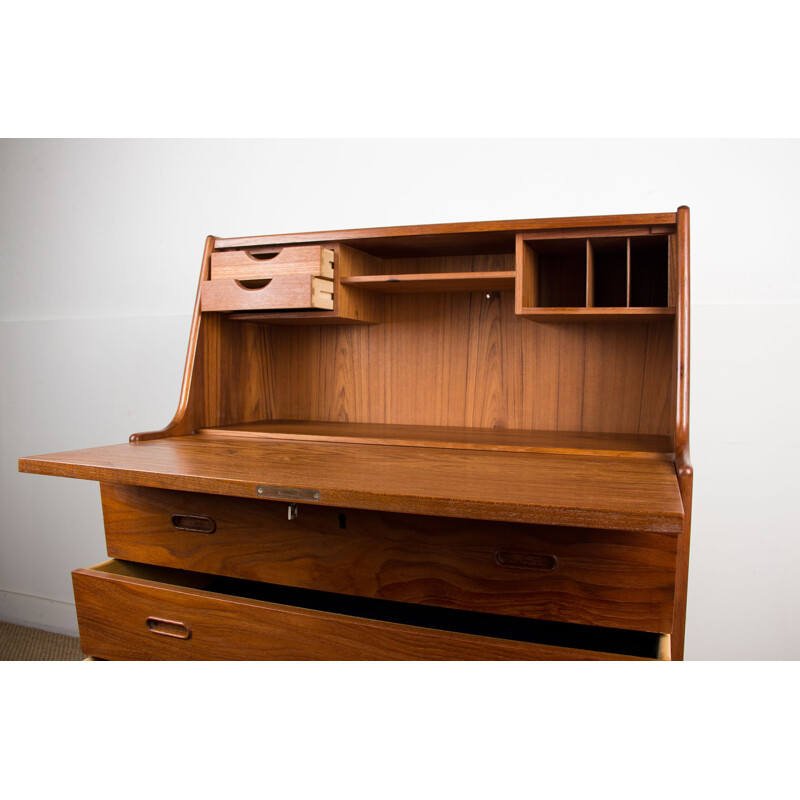 Vintage teak secretary model 37 by Arne Wahl Iversen for Vinde Mobelfabrik, Denmark 1960