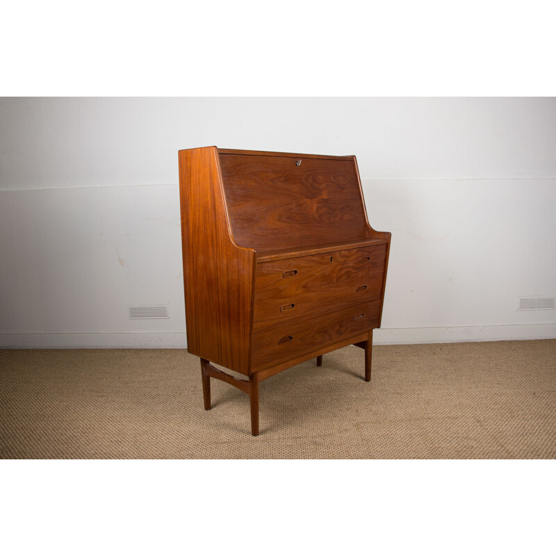 Vintage teak secretary model 37 by Arne Wahl Iversen for Vinde Mobelfabrik, Denmark 1960