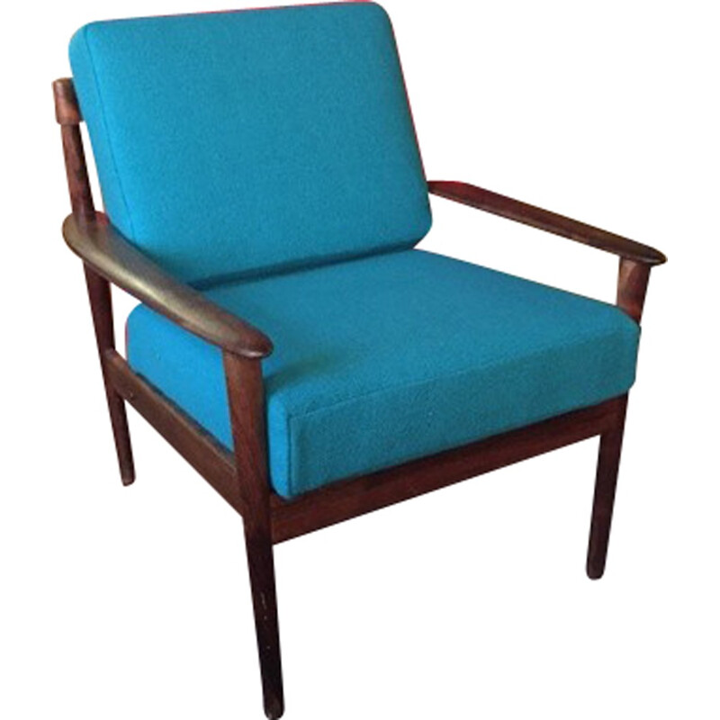 Scandinavian armchair in rosewood, Grete JALK - 1950s