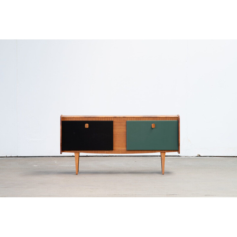 Vintage teak and walnut sideboard, Scandinavian 1960