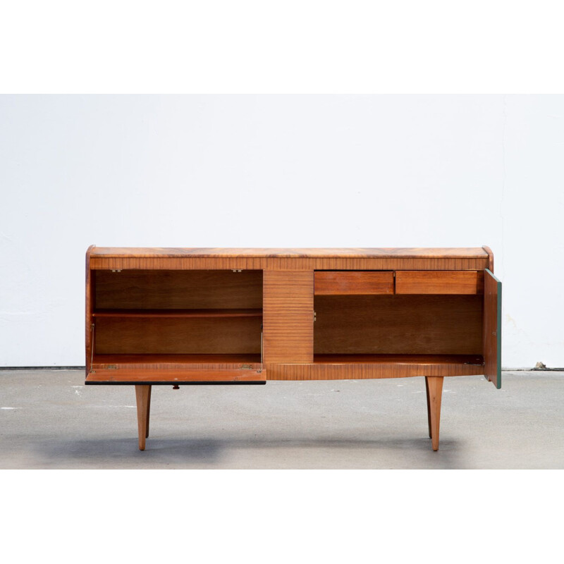 Vintage teak and walnut sideboard, Scandinavian 1960