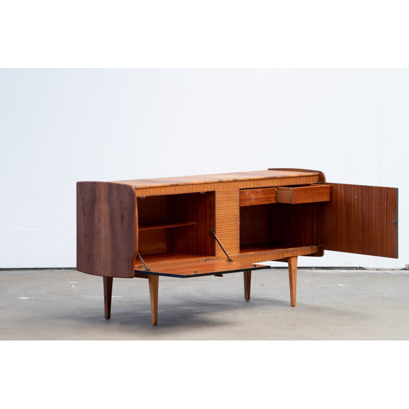 Vintage teak and walnut sideboard, Scandinavian 1960