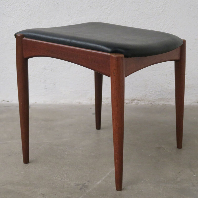 Vintage teak footrest, Scandinavian 1960s