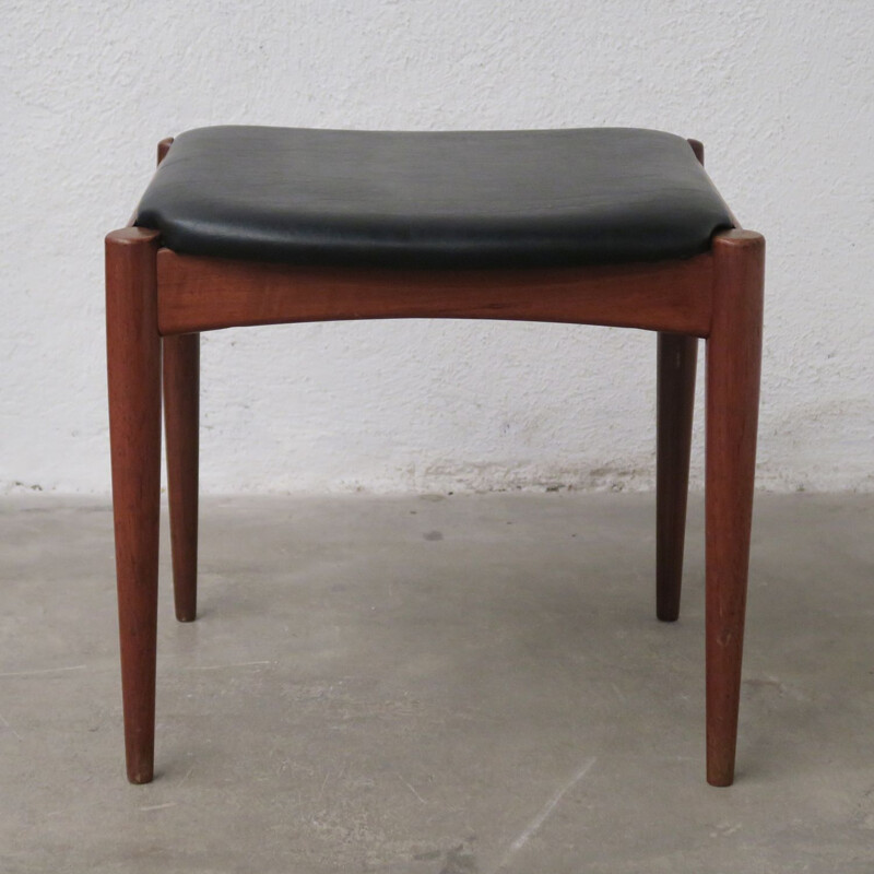 Vintage teak footrest, Scandinavian 1960s