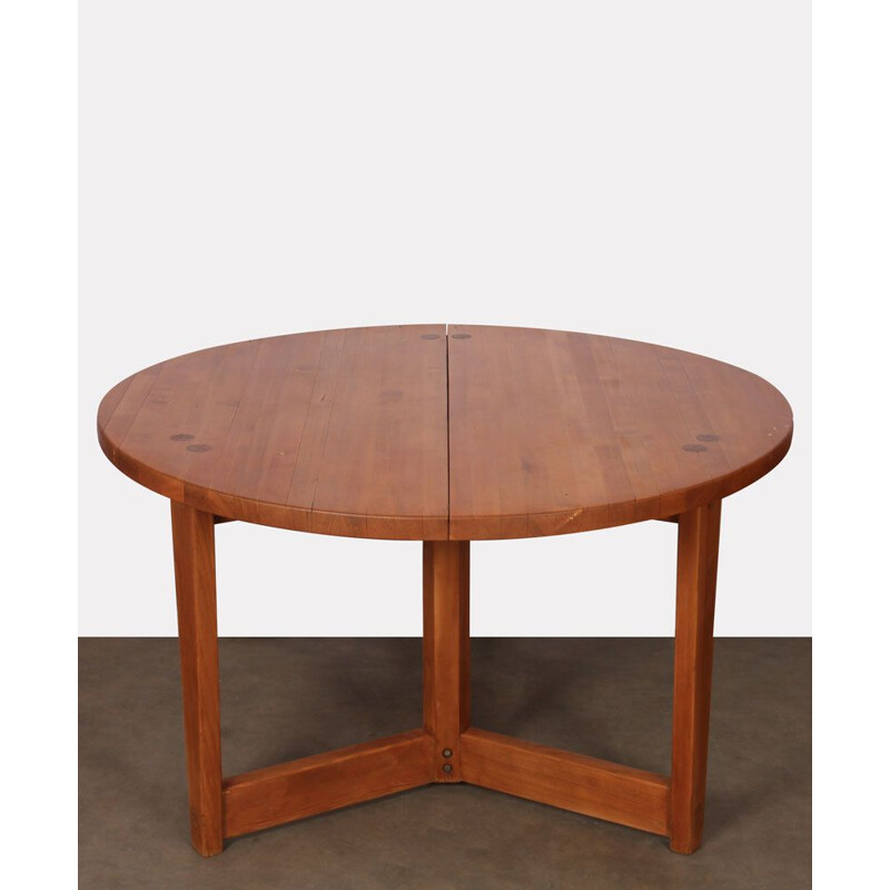 Vintage round table by Jacob Kielland-Brandt for I. Christiansen 1960s