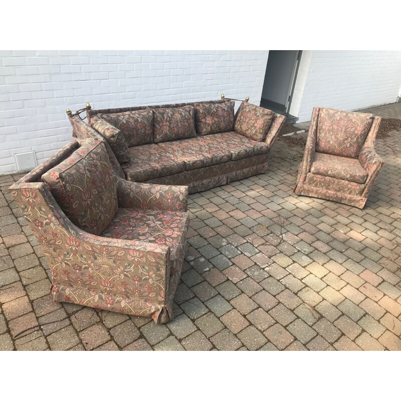 Vintage 3-Sitzer Sofa und 2 Sessel Set von Haus Jansen, 1960