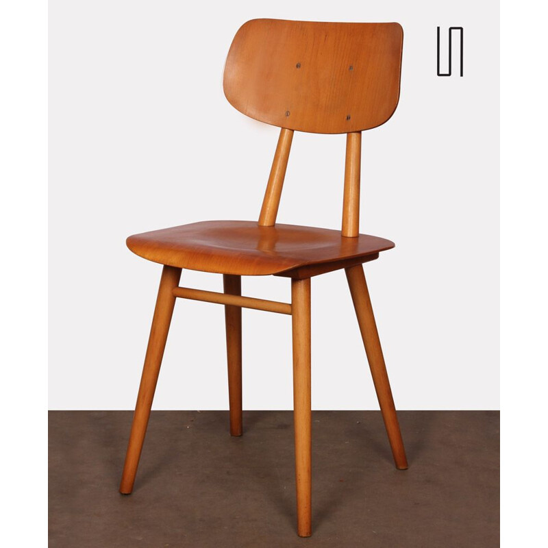 Vintage wooden chair by Ton, Czech Republic 1960s