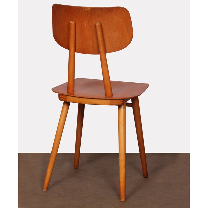 Vintage wooden chair by Ton, Czech Republic 1960s