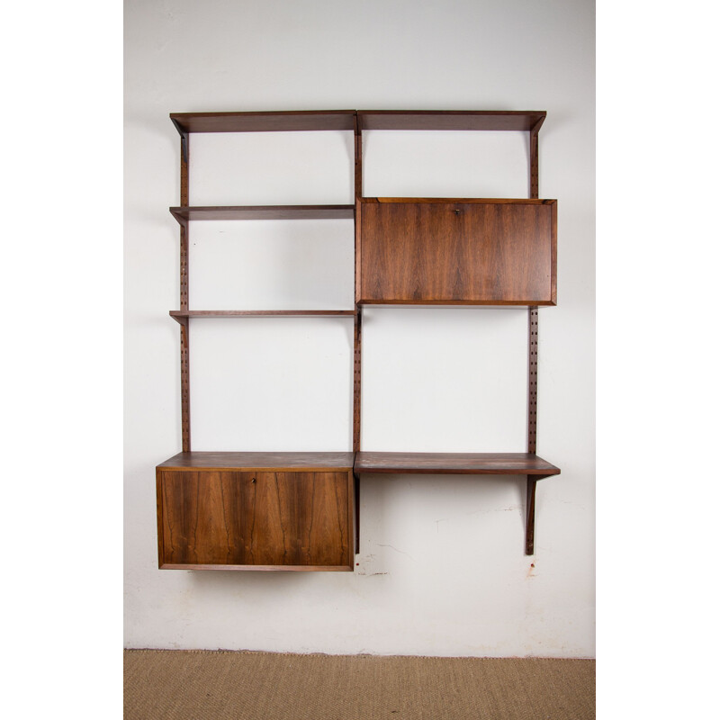 Vintage modular shelf in Rio rosewood by Poul Cadovius, Denmark 1960s