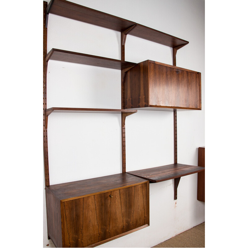 Vintage modular shelf in Rio rosewood by Poul Cadovius, Denmark 1960s