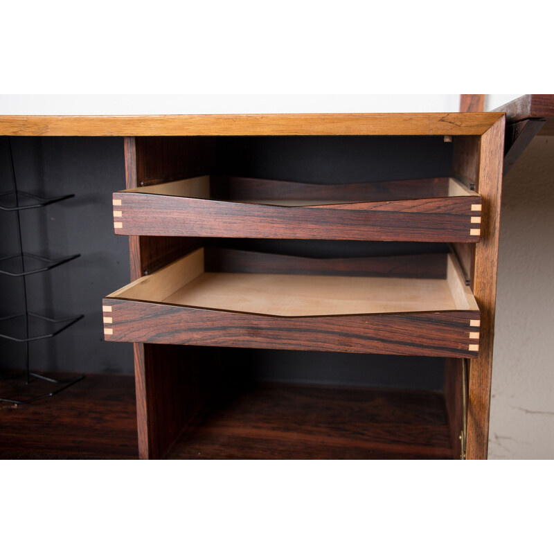 Vintage modular shelf in Rio rosewood by Poul Cadovius, Denmark 1960s