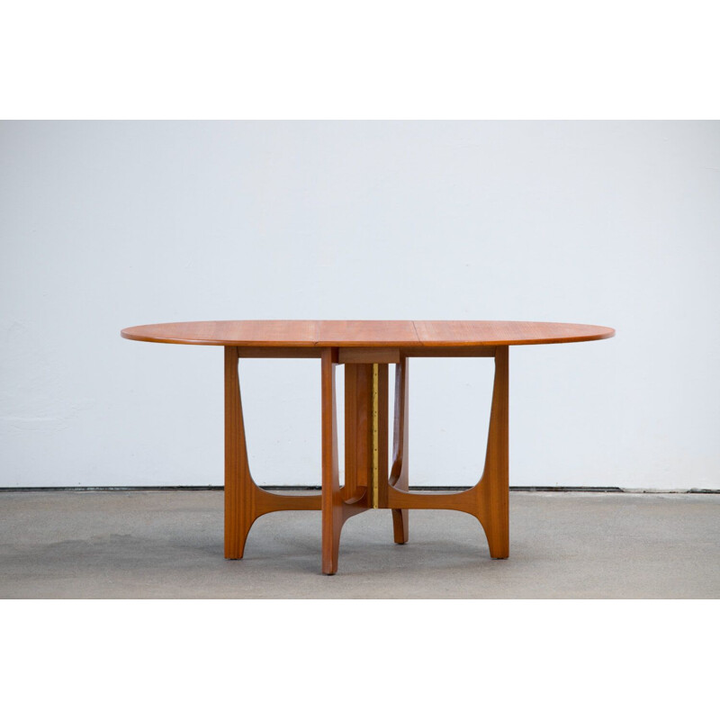 Vintage teak folding table, Scandinavian 1960s