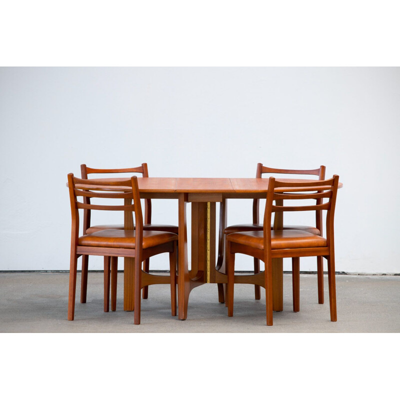 Vintage teak folding table, Scandinavian 1960s