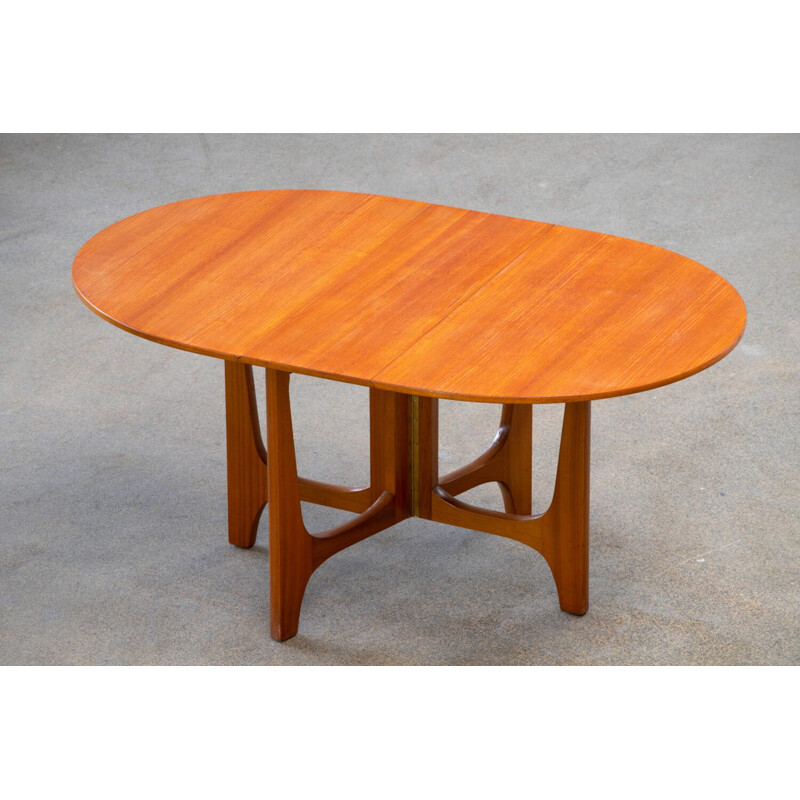 Vintage teak folding table, Scandinavian 1960s