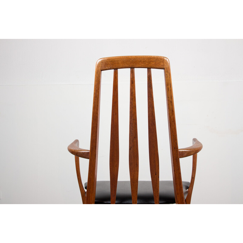 Pair of vintage teak dining armchairs "Eva" by Niels Koefoed, Danish 1960s