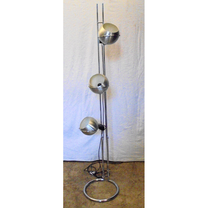 Vintage floor lamp 3 balls by Gioffredo Reggiani 1970s