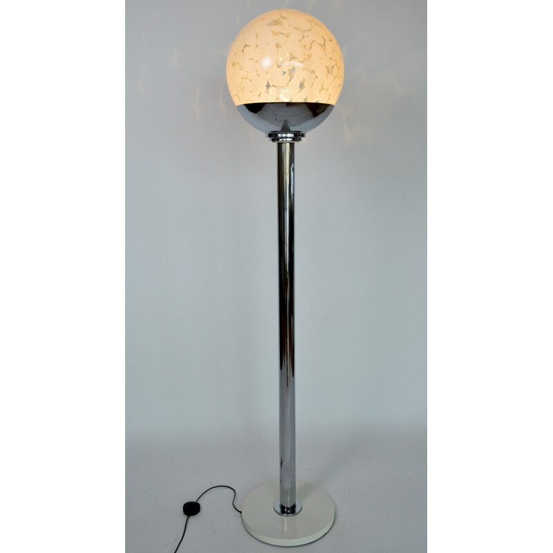 Vintage Murano glass floor lamp for Mazzega, 1960