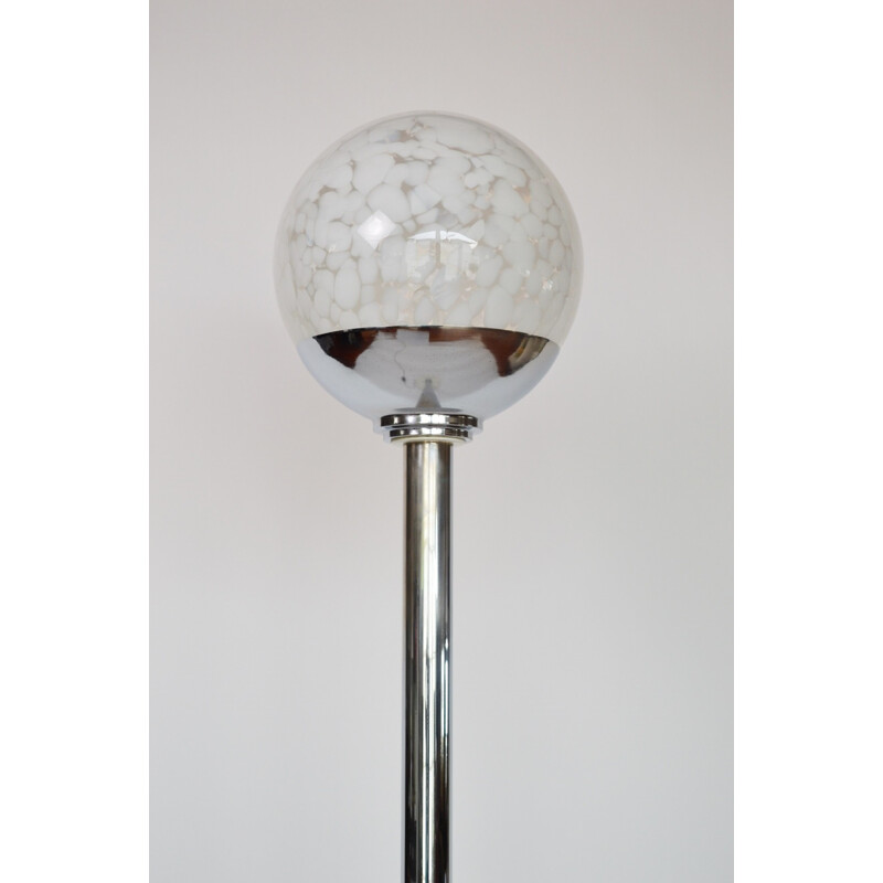 Lámpara de pie vintage de cristal de Murano para Mazzega, 1960