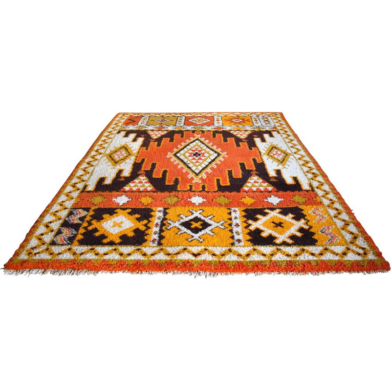 Vintage Berber XL carpet , Morocco 1960s