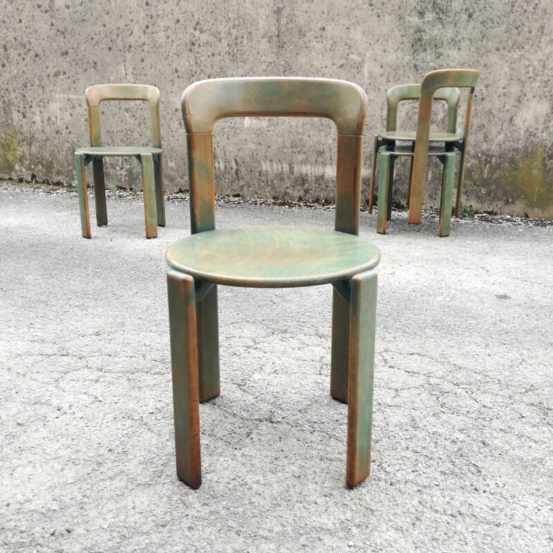 Lot of 4 vintage chairs by Bruno Rey for Dietiker