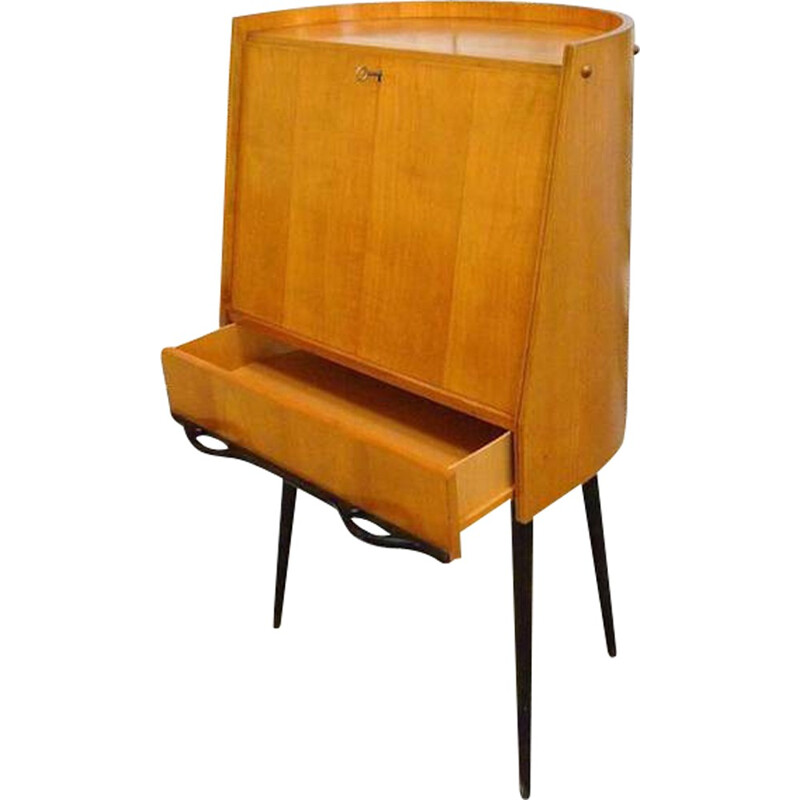 Secretaire vintage italien en bois laqué - 1950