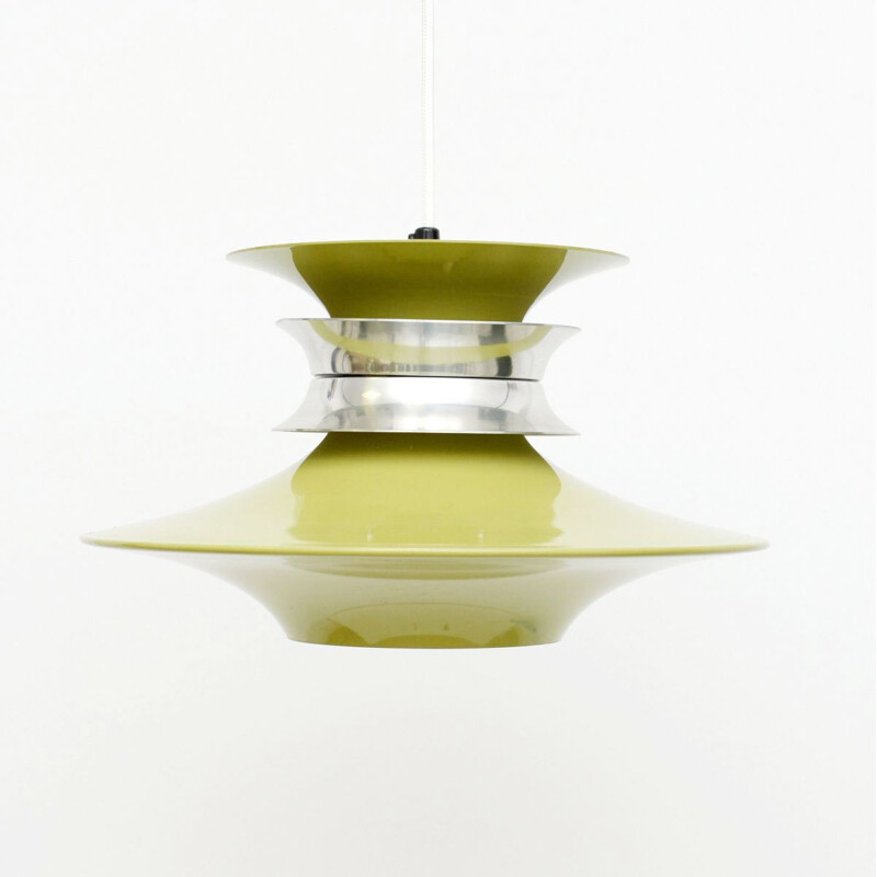 Vintage pendant lamp Green Lysaker, Denmark 1960s