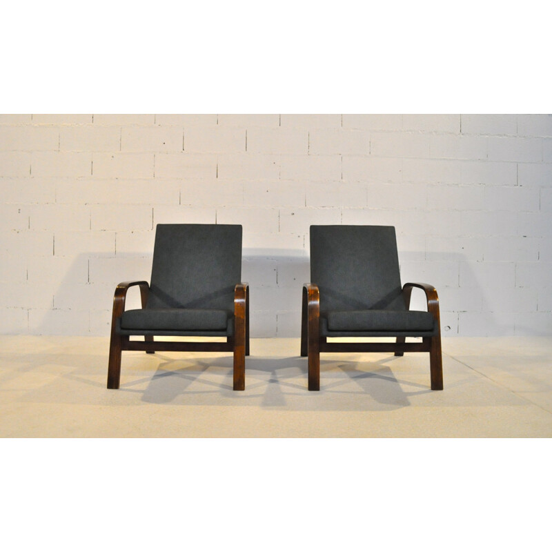 Steiner pair of armchairs, ARP - 50s