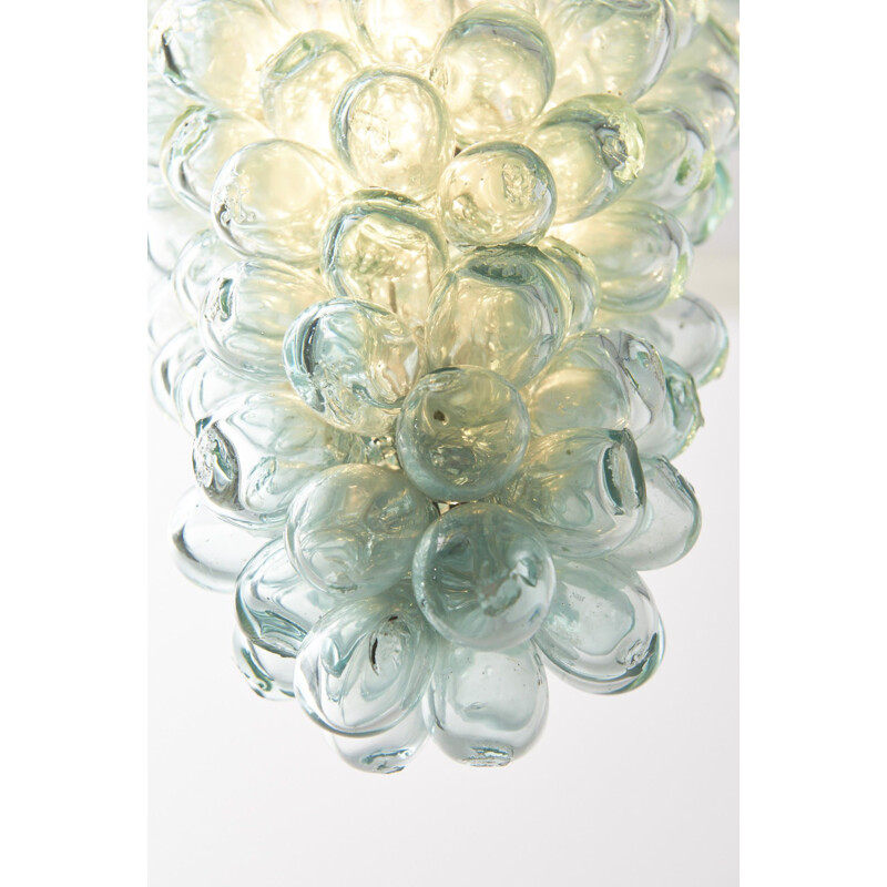 Vintage Glass Pendant Lamp Grapes, Italy